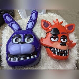 Five Nights At Freddy's Halloween Masks Set of 2 Bonnie & Foxy